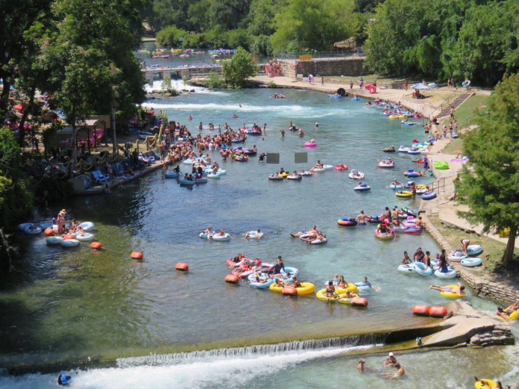 Both locals and tourists enjoy the tubing experience in the Comal and Guadalupe river during summertime. Credit: Steve Jones via Facebook