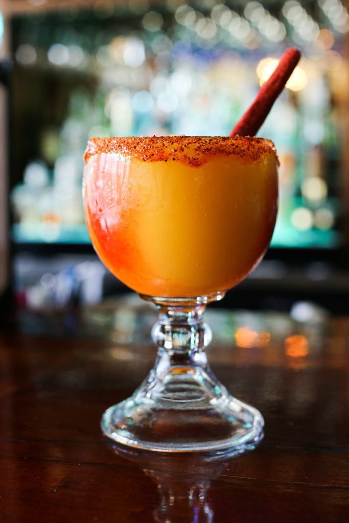 Taste familiar Mexican flavors with Dos Rios Mexican Bar & Grill’s Grande Mango Margarita. Credit: Dos Rios Mexican Bar & Grill via Facebook