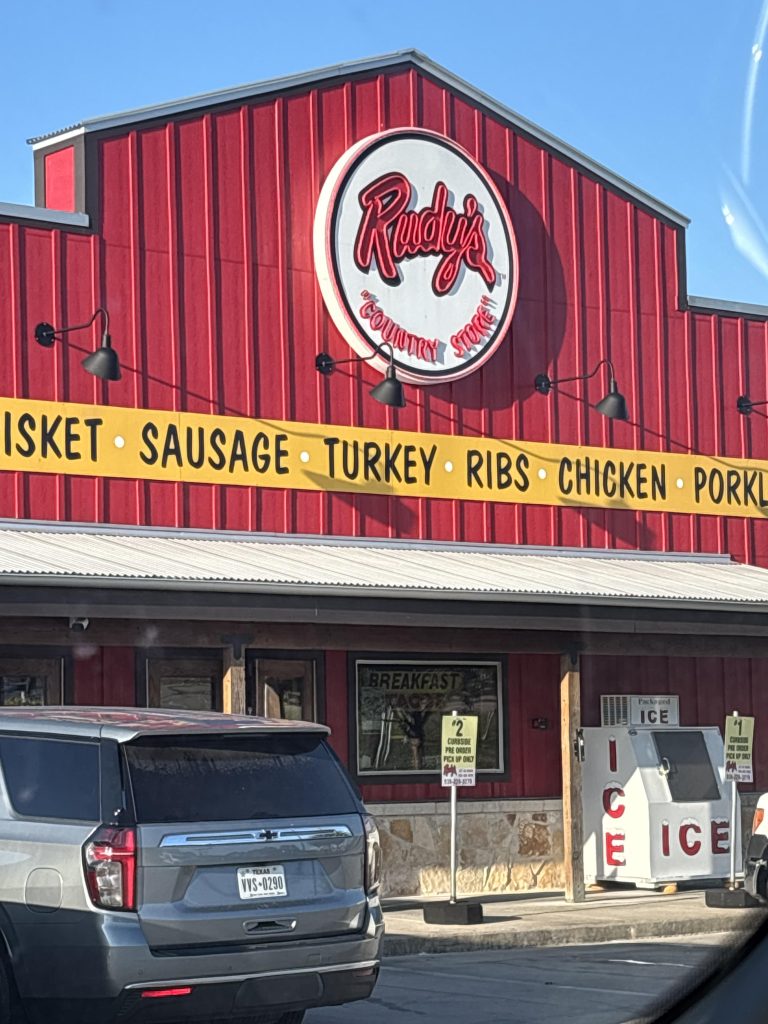 Rudy’s Country Store & Bar-B-Q store front. Credit: Reddit contributor, r/BBQ