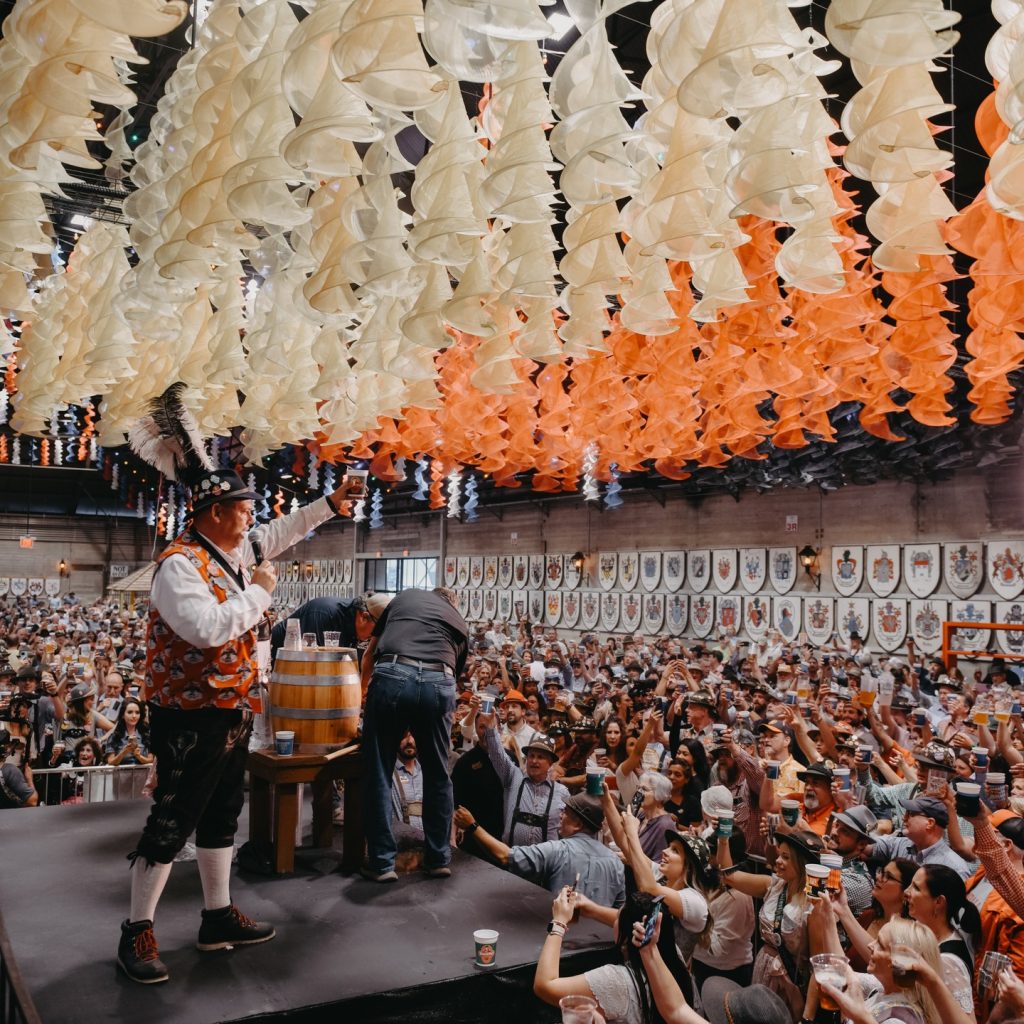 Crowds coming together for Wurstfest, one of New Braunfels’ biggest celebrations. Credit: @wurstfest via Instagram