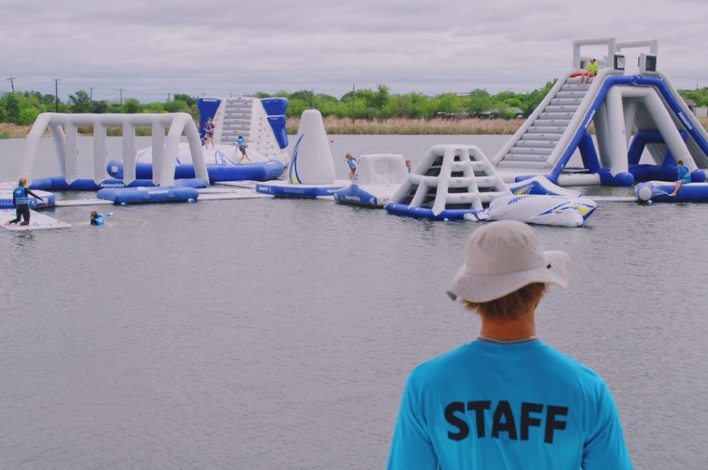 From slides to obstacles, the Aqua Park at Texas Ski Ranch is fun and secure thanks to attentive staff. Credit: @texasskiranch via Instagram
