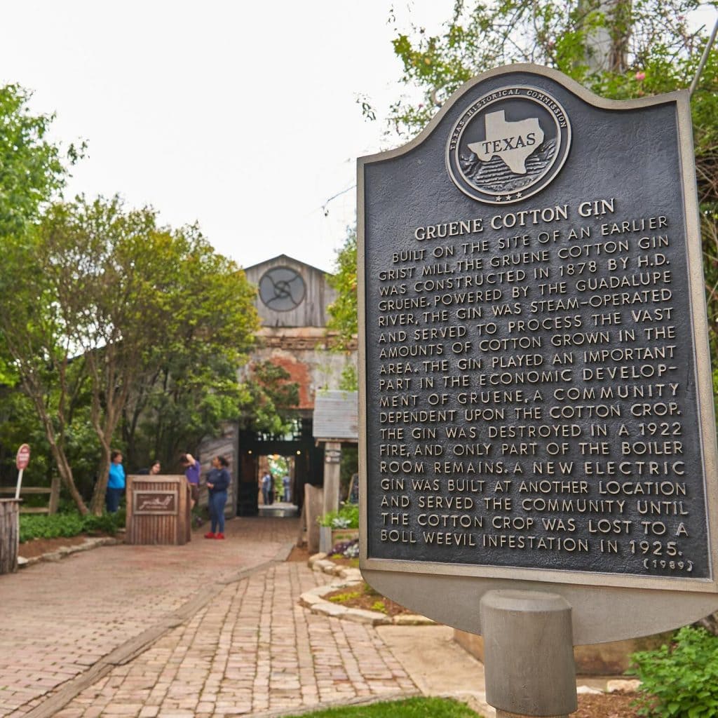 The Gruene Cotton Gin’s legacy lives on at the site of the Gristmill River Restaurant. Credit: @gristmillriverrestaurant via Instagram