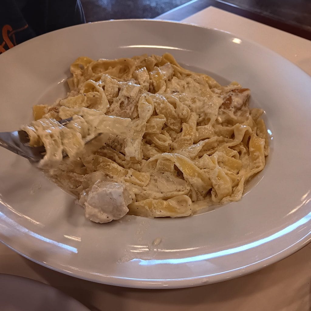 Creamy chicken alfredo served hot at Bella Sera is a classic Italian comfort food. Credit: Jim Haire via Facebook