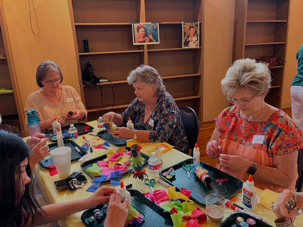 Guests enjoying Kaffeeklatsch, one of the many German-themed cultural events regularly hosted by the Sophienburg Museum. Credit: @sophienburg via Instagram