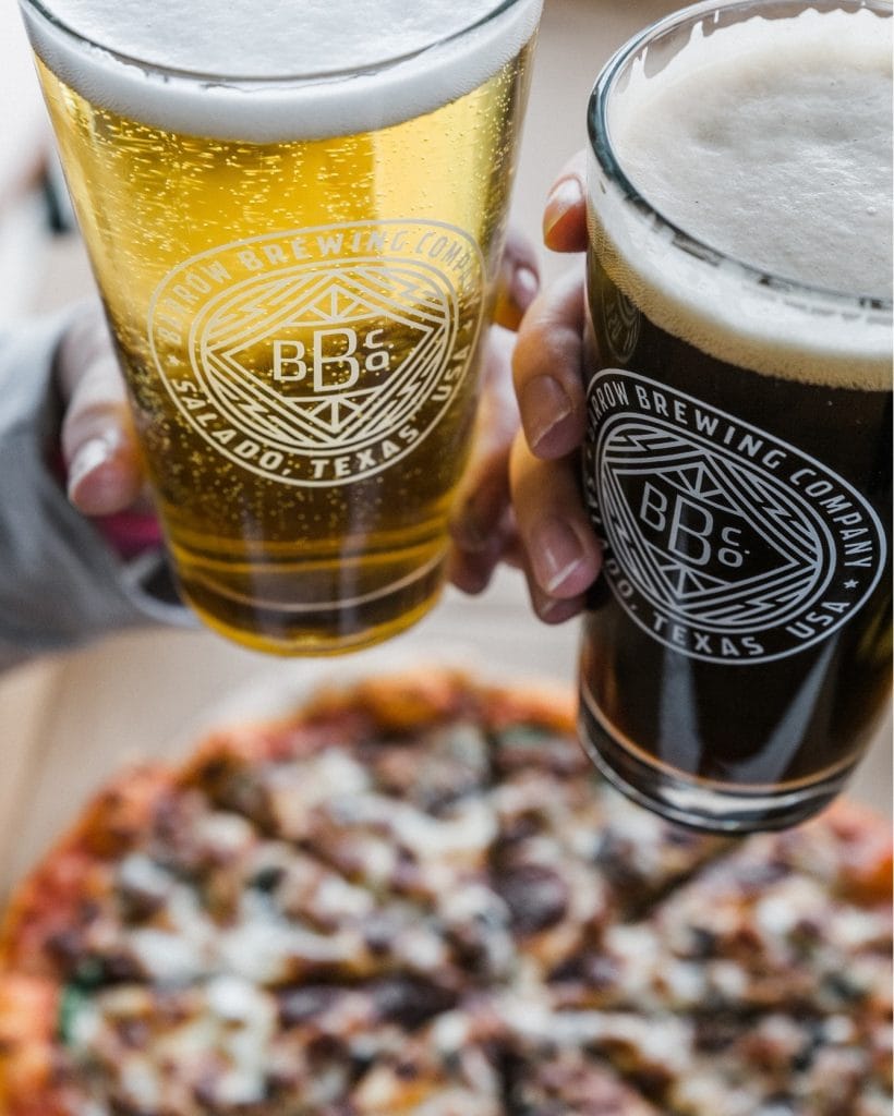 Glasses of craft beer from Barrow Brewing Company, perfect for a laid-back afternoon. Credit: @barrowbeer via Instagram