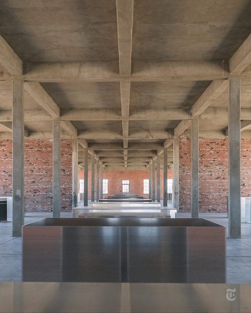The Chinati Foundation is a must-visit in Marfa, especially if you’re already in town dining at Cochineal. Credit: @desertassembly via Instagram