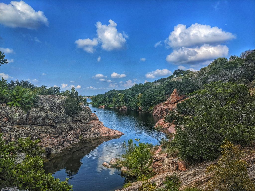 Devil’s Waterhole at Inks Lake State Park delivers raw Texas beauty with steep rock walls and cool, clear water. Credit: u/AdventuresWithBG via r/TXoutdoors