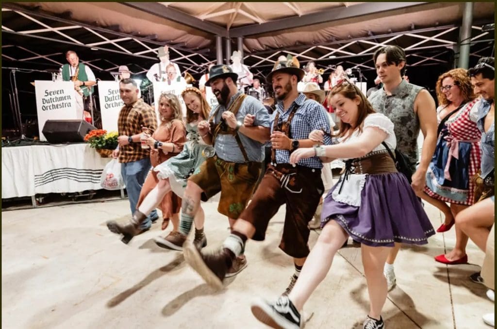 Fredericksburg’s Oktoberfest honors the town’s German founders — complete with polka, lederhosen, and plenty of beer! Credit: @oktoberfestfredericksburg via Instagram