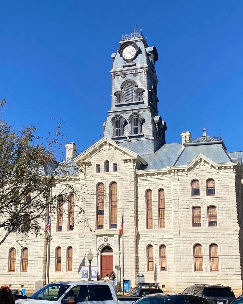 Majestic and meticulously preserved, the Hood County Courthouse captures the proud character of Granbury’s historic district. Credit: @ftwtoday via Instagram