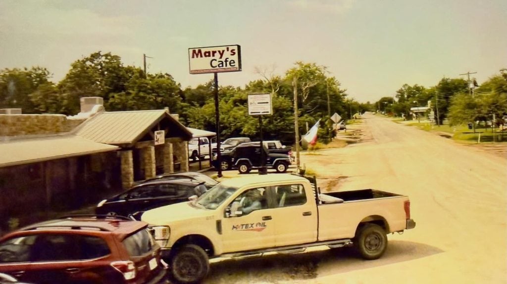 This vintage shot of Mary’s Cafe in Strawn hints at the history and charm that have made it a state-famous eatery. Credit: @budkennedy via Instagram