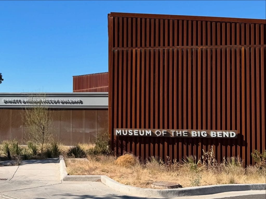 Facade of the Museum of the Big Bend—an Alpine must-see for history lovers. Credit: @sulrossstate via Instagram