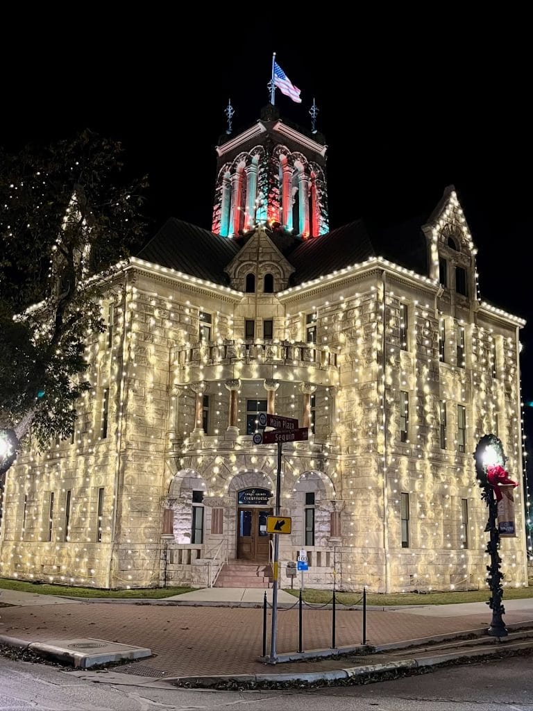 Downtown New Braunfels shows off its German roots, with charming Old World architecture tucked into a modern Texas town. Credit: @inandaroundnbtx via Instagram