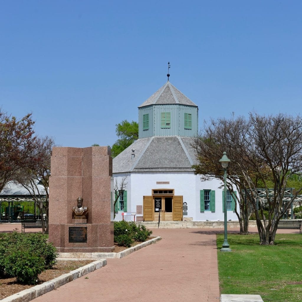 Striking and unique—the replica Vereins Kirche stands in Fredericksburg as a reminder of the town’s German-settler roots. Credit: @visitfredtx via Instagram3.
