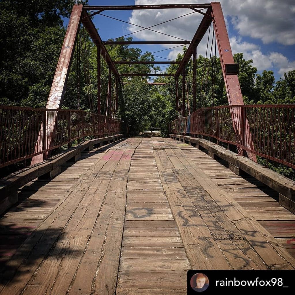 Timeworn and atmospheric, Old Alton Bridge draws visitors with history and mystery. Credit: @discoverdenton via Instagram