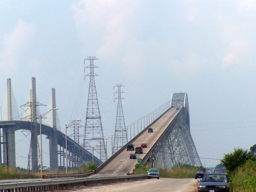 The Port Arthur–Orange “Rainbow Bridge” earned its name—and its reputation. This insanely steep, towering beast is not for the faint of heart.