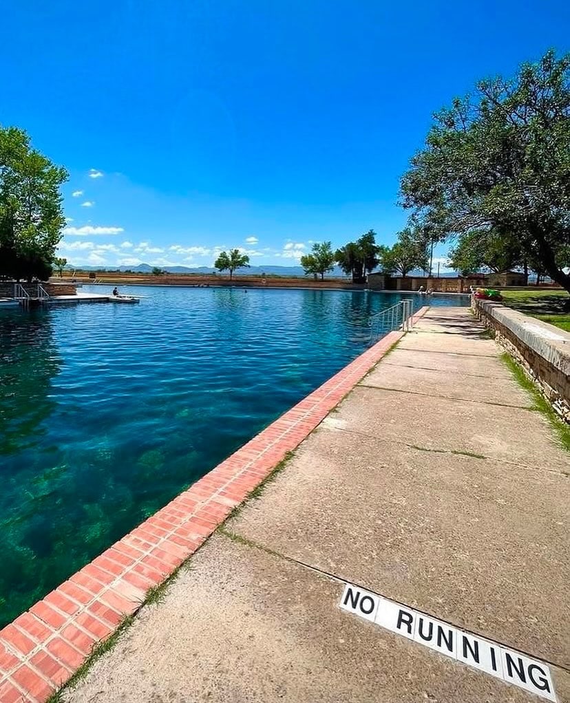 The spring-fed San Solomon Springs pool at Balmorhea stays cool and clear year-round. Credit: @heavenlytexas via Instagram