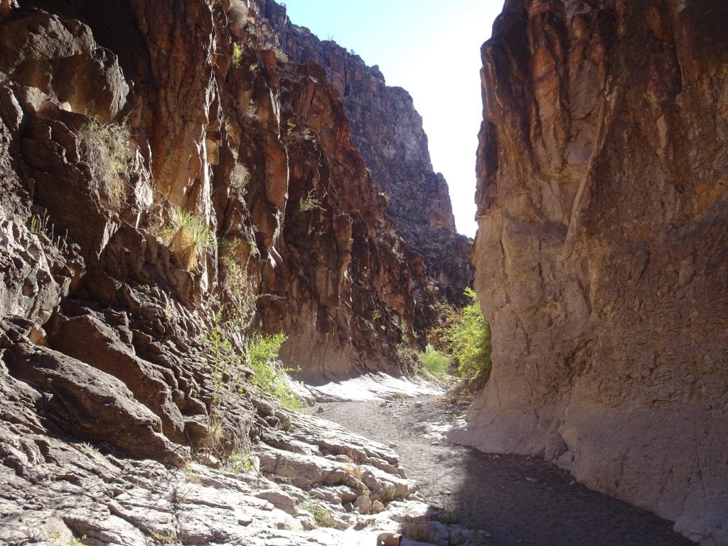 Along the Closed Canyon Trail, a tiny stream once sliced down through volcanic rock, slowly shaping this stunning slot canyon. Credit: u/Birdy_Cephon_Altera via r/texas
