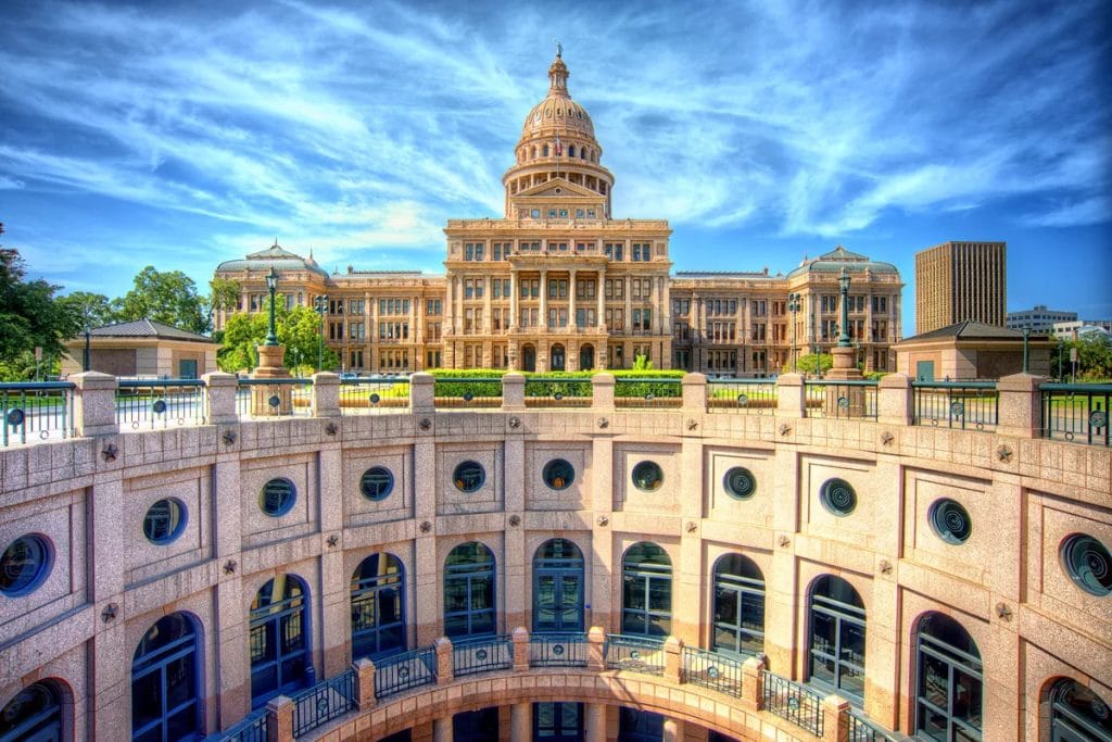 With its striking dome and limestone facade, the Texas State Capitol is one of the most impressive Capitol buildings in the country. Credit: Reddit user via r/texas