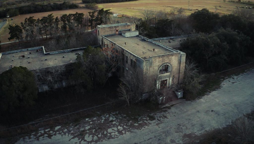 An eerie aerial shot of the abandoned Yorktown Memorial Hospital, where time and decay have taken their toll. Credit: @dakotaladen7 via Instagram