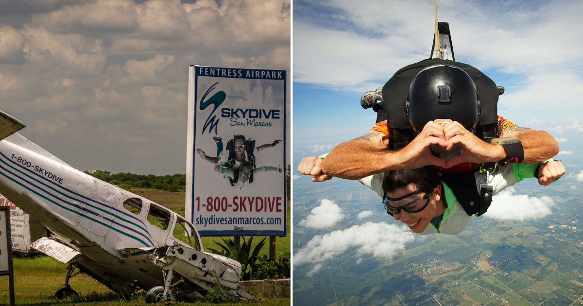 This Secret Skydiving Spot In Texas Has Views Of The Hill Country