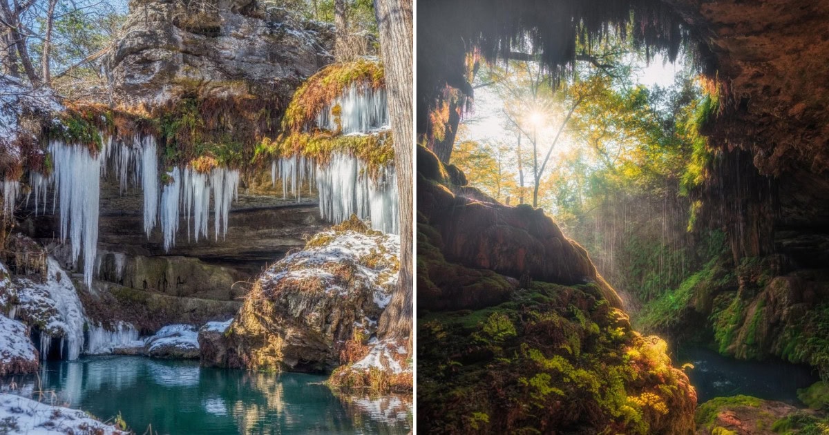 This Secret Waterfall in the Texas Hill Country Flows Year-Round