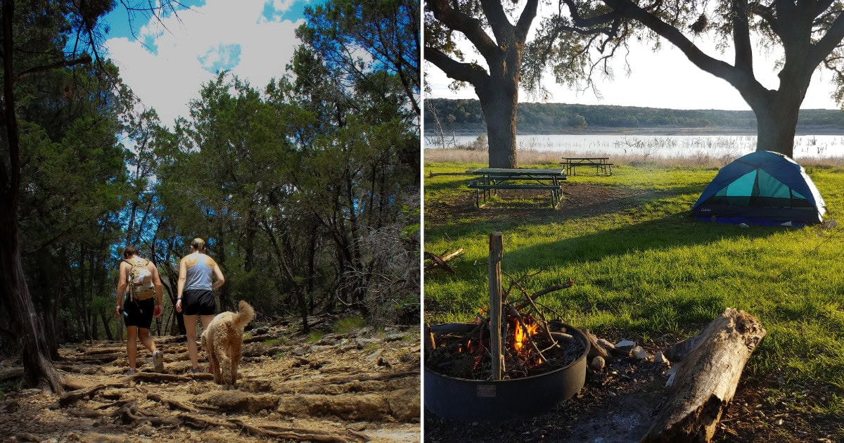 The Unique Hike In Texas Where You Can Camp Right Along the Trail