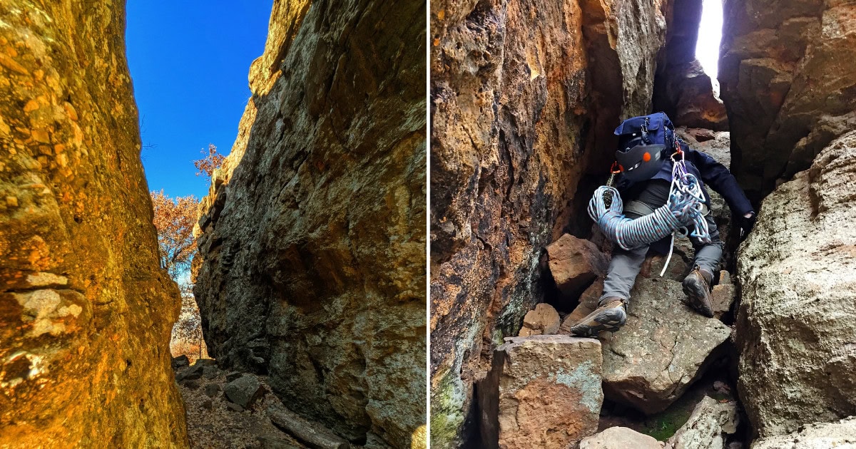 This Hidden Gem is the Only Natural Rock Climbing Spot in North Texas