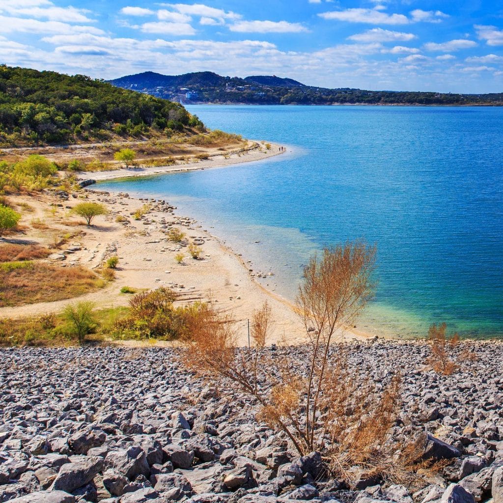 The surreal blue waters of Canyon Lake are perfect for swimming and cooling off. Credit: @dallaswanderer via Instagram 