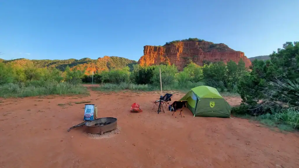 Backcountry camping at Caprock Canyons State Park offers rugged landscapes, star-filled skies, and a true off-grid adventure. Credit: u/IzyTouchAndGo via r/camping
