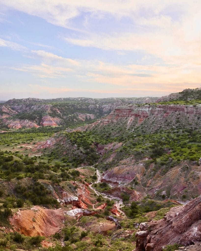 Breathtaking view of Caprock Canyons State Park from above. Vast, rugged, and straight-up surreal. Credit: @only.in.texas via Instagram