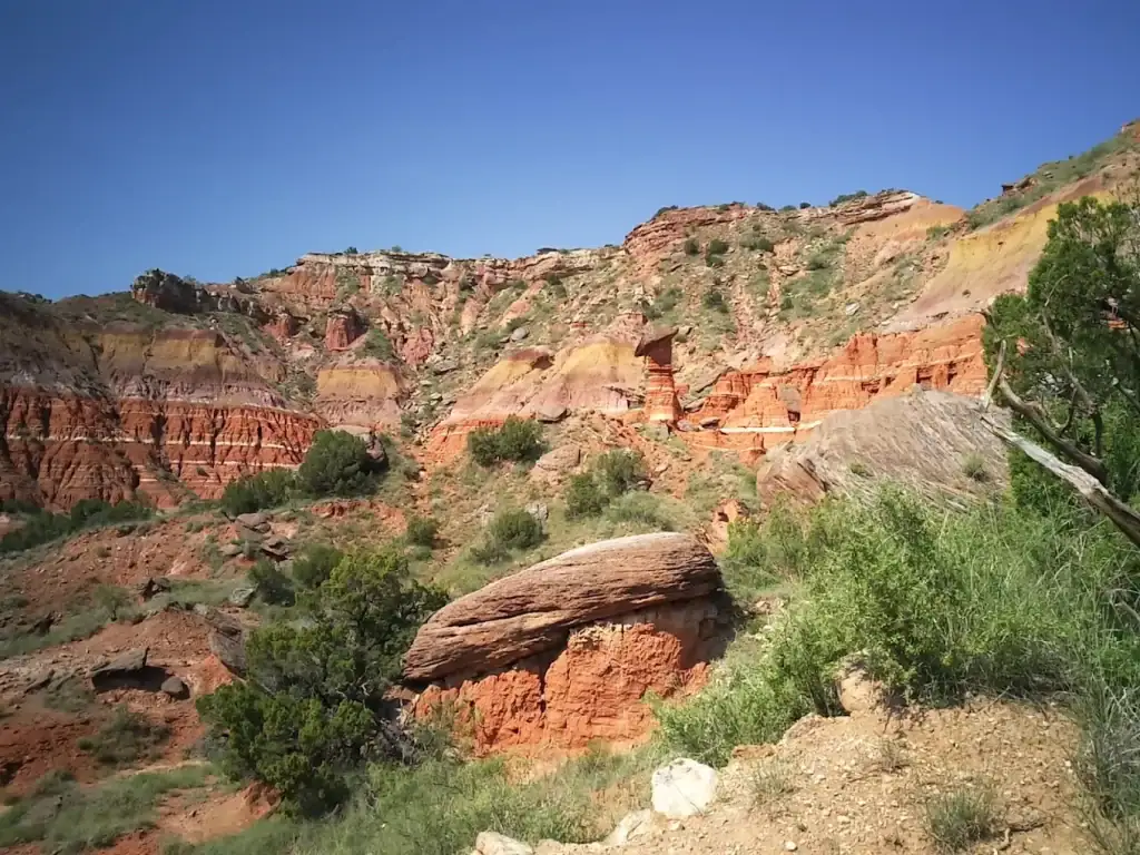 Sweeping canyon views at Palo Duro Canyon — just outside Amarillo. Credit: Adam Cruz