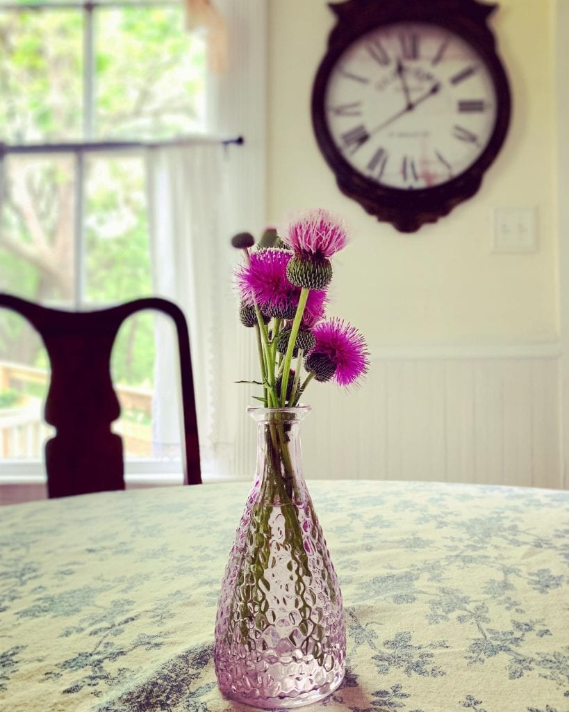 Fresh spring flowers brighten The Cottage at Chappell Hill—one of the best seasons to visit when wildflowers are in full bloom. Credit: @cottagechtx via Instagram