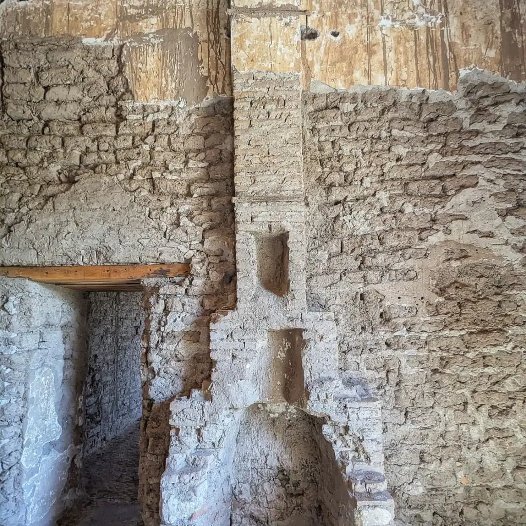 Adobe interiors of Fort Leaton. Thick earthen walls were built to withstand the harsh desert climate. Credit: @mykelbyron via Instagram