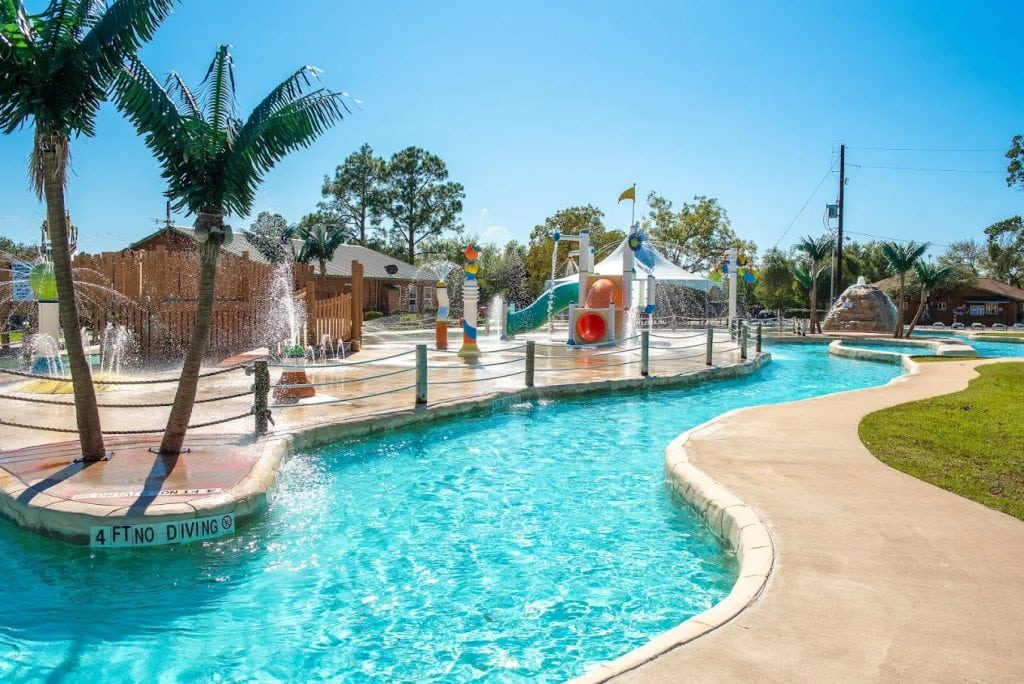 The lazy river at Jellystone invites you to relax, float, and let your worries drift away. Credit: Jellystone Park™ Waller 
