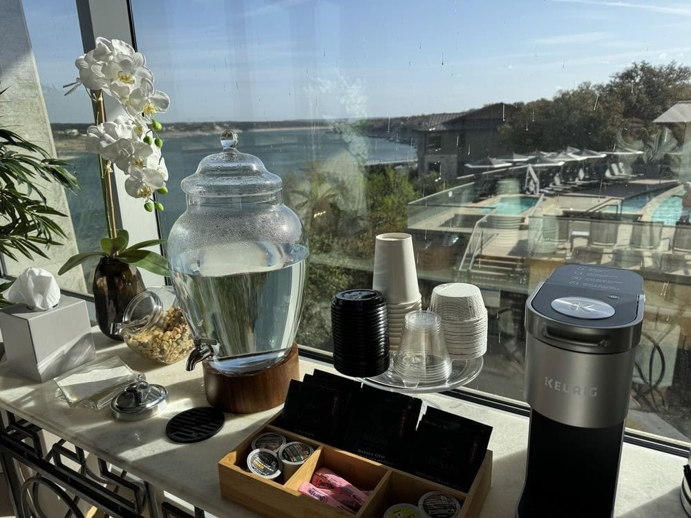 Complimentary snacks at the spa add a thoughtful touch to your stay. Credit: Stephanie D.