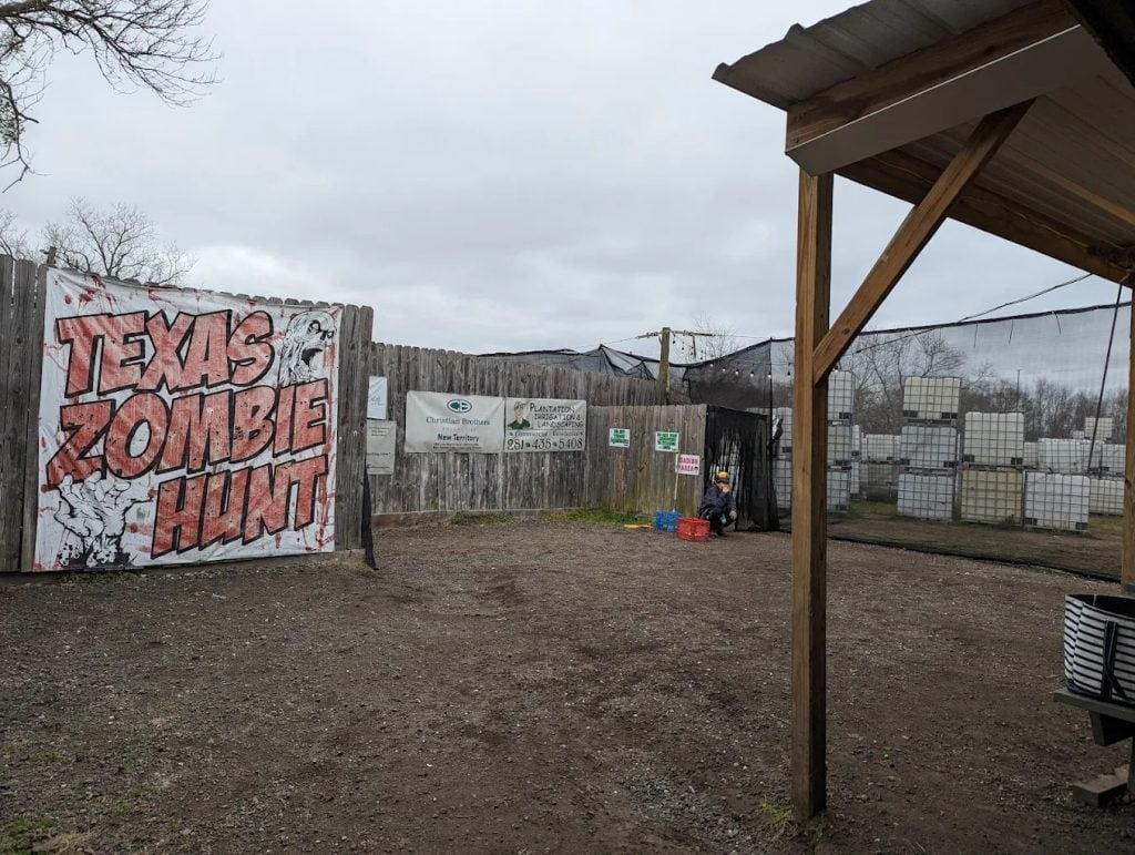 The Texas Zombie Hunt field adds a thrilling twist to the paintball experience. Credit: Tri Tran