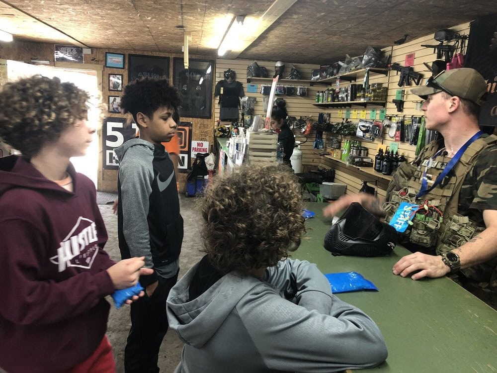 Inside the gear shop, staff assist guests with equipment and orientation for the best experience. Credit: Sara Q.