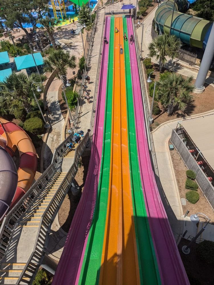 The Taumata Racer slide delivers high-speed thrills for adrenaline seekers. Credit: Ino R.