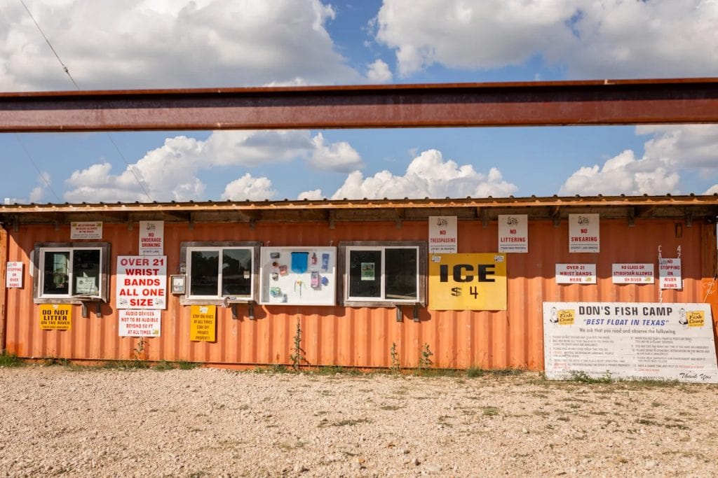 The front area of Don’s Fish Camp serves as the ticketing booth, where wristbands and reminders set you up for the day. Credit: Don's Fish Camp
