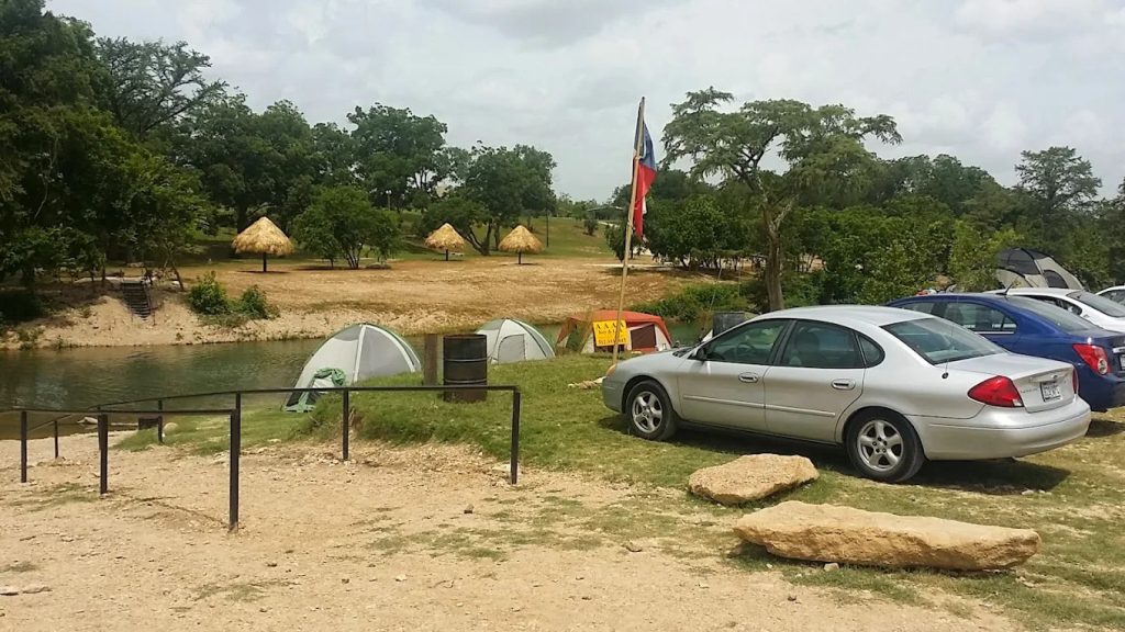 Camping at Don’s Fish Camp means pitching your tent right next to the San Marcos River for a true outdoor escape. Credit: Russell Homeyer