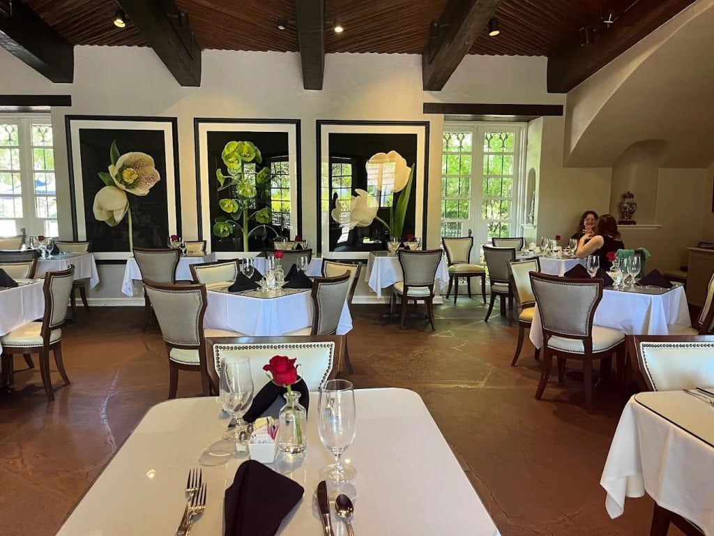 Inside the DeGolyer Restaurant and Tea Room, guests enjoy seated indoor dining with plenty of options to satisfy hungry families. Credit: wendy boettcher