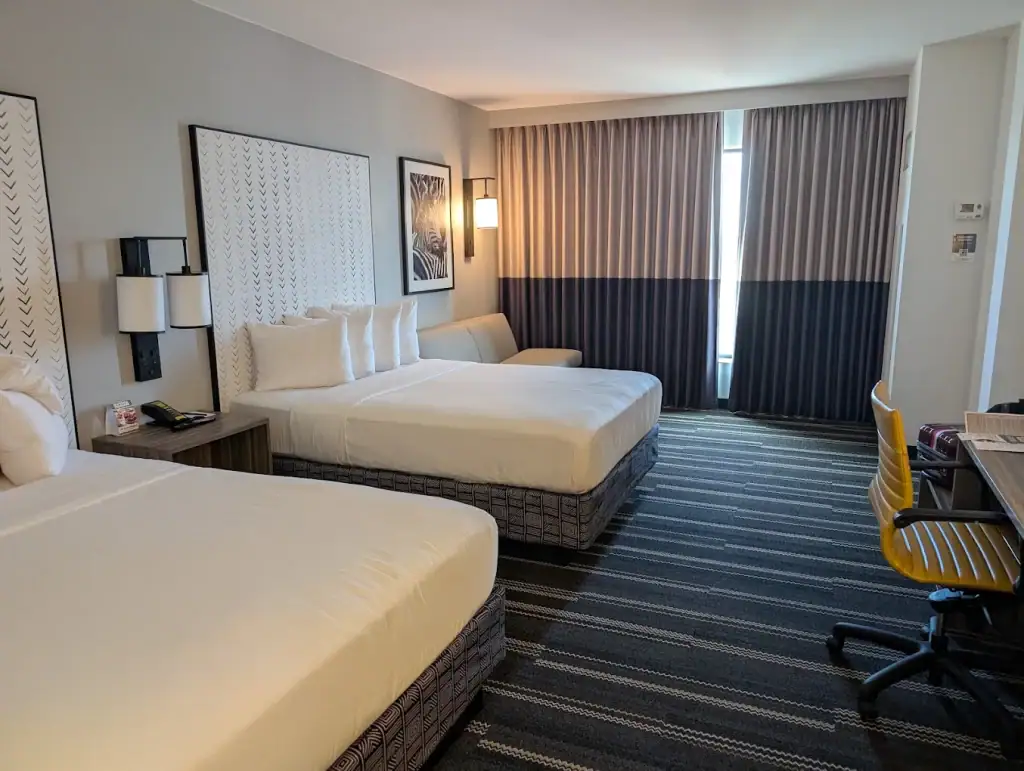 Cozy, clean, and spacious accommodations at Kalahari make it clear—one day isn’t enough for this massive waterpark resort. Credit: Brendon Mesch