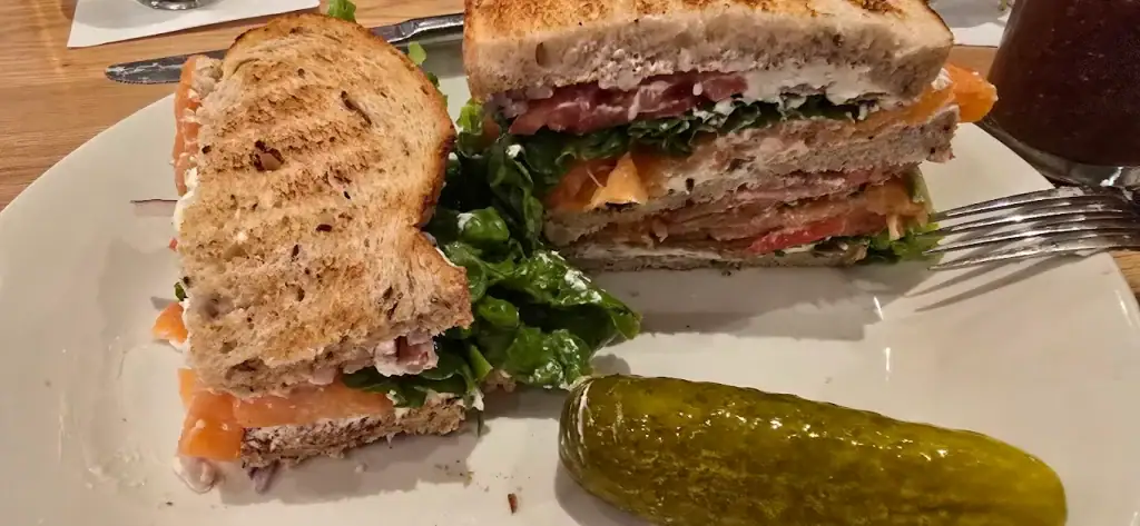 New York–style scotch salmon on rye brings deli tradition to life at Katz’s. Credit: t a Hursh