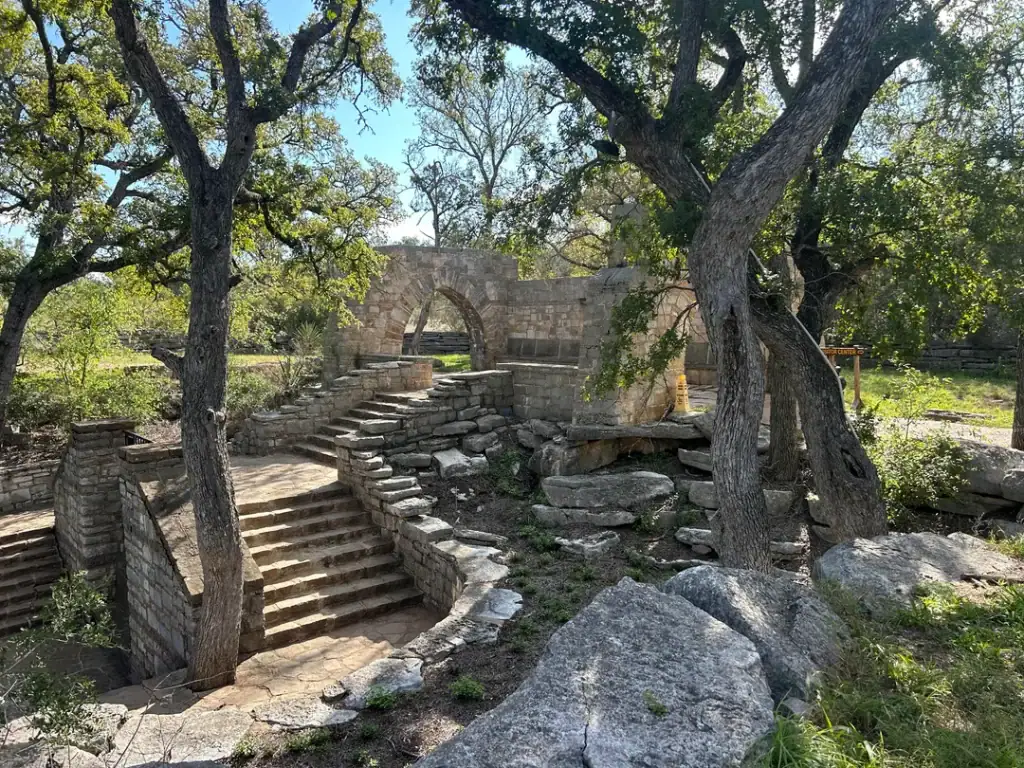 Hand-built stone structures created by the Civilian Conservation Corps (CCC), a New Deal program from the 1930s that put young men to work improving parks. Credit: u/DangerNoodleDoodle via r/TXOutdoors