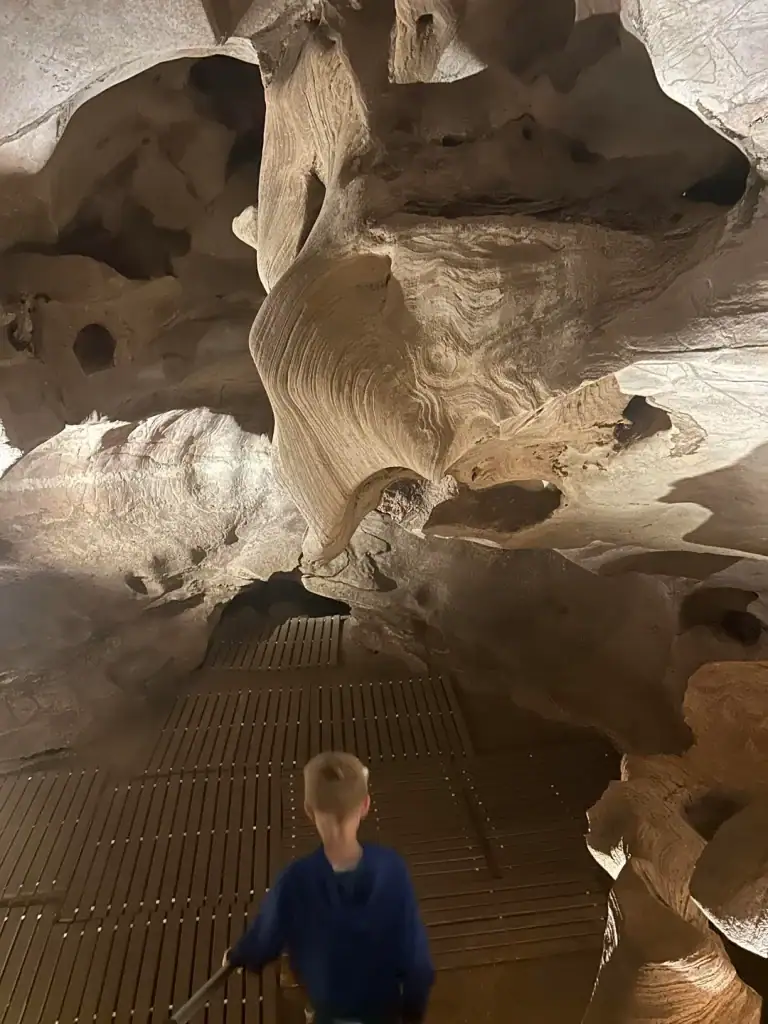 A well-lit, safe pathway inside Longhorn Cavern makes exploring easy and accessible while still feeling adventurous. Credit: u/DangerNoodleDoodle via r/TXOutdoors