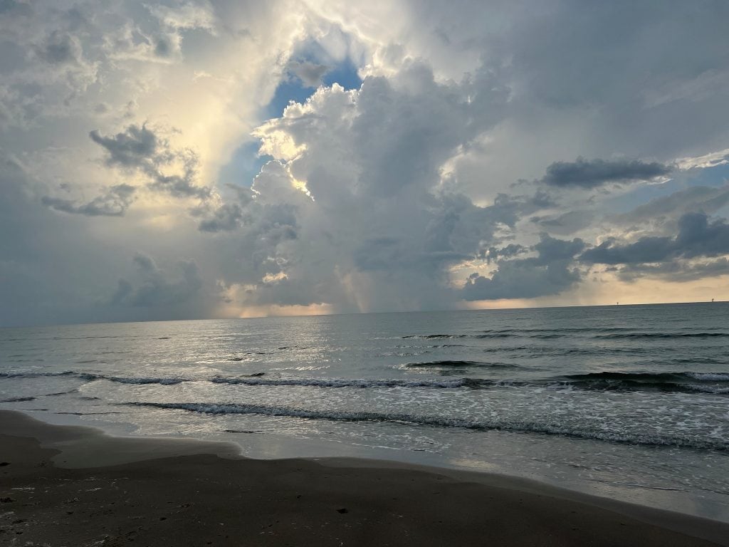 Views of the Gulf at Mustang Island State Park—imagine waking up to this and falling asleep to the sound of waves. Credit: @mustangislandstatepark via Instagram