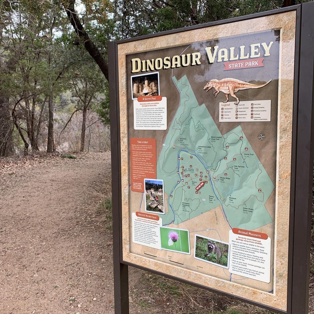 Guests staying at The Nest can easily visit Dinosaur Valley State Park, making it a great base for both relaxation and adventure. Credit: @skyboxcabins via Instagram