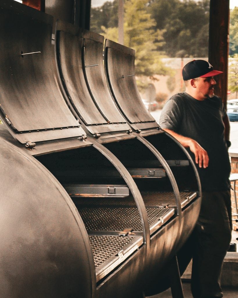 Do not wander into the pit area or distract the pitmasters. You do not want to be the reason a brisket goes wrong. Credit: @thesmokepit via Instagram