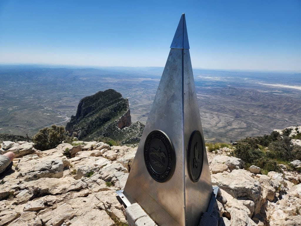 At the summit of Guadalupe Peak, the highest point in Texas, the vast landscape below is absolutely WOW. Credit: u/Subject_Repair5080 via r/hiking