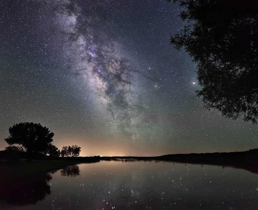 Dark sky views at Copper Breaks State Park. Gaze at constellations reflected over the calm lake—peaceful, quiet, unforgettable. Credit: @tpwd.sustainability via Instagram